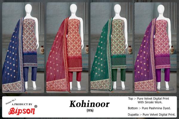 Bipson Kohinoor 1976 Designer Pashmina Dress Material Collection